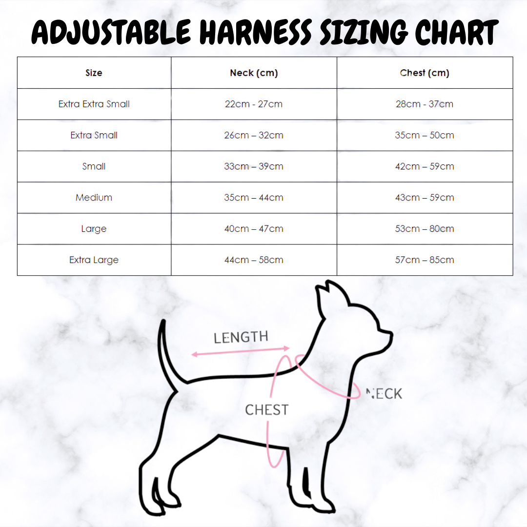 Adjustable Dog Harness: Juicy Watermelon - Luscious Pup